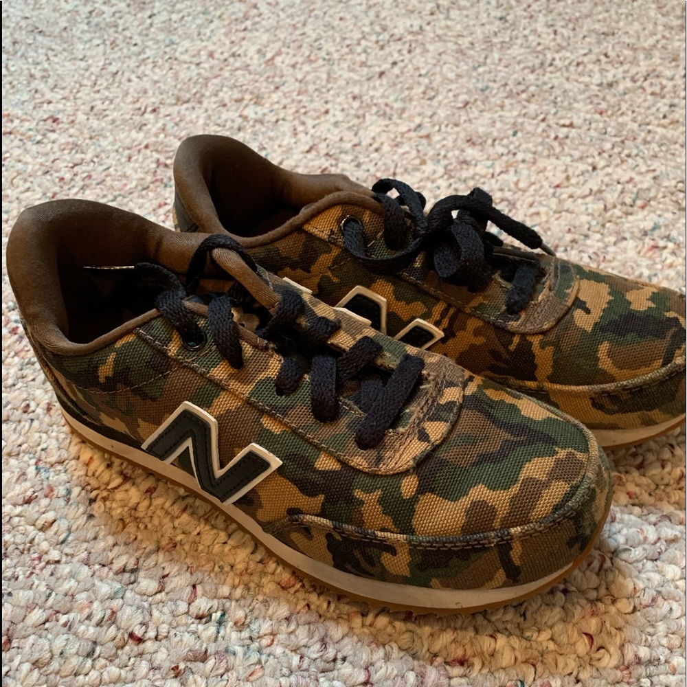 New Balance KZ501JBY Youth's Size 4 CAMO camouflage CANVAS Limited Edition